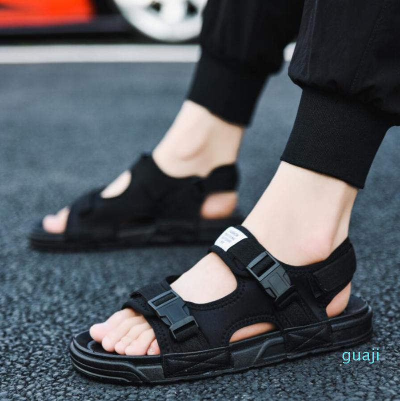 

Sandals Men Beach Summer Classic Shoes Slippers Soft Sandalias Roman Comfortable Outdoor Walking Footwear Male, Red