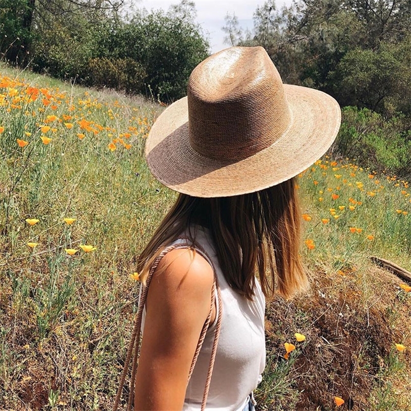 

Fashion Women Natural Straw Sun Hat Bikini With Beach Hat Designer Pink Panama Hat For Ladies Elegant Church Hats Wholesale 220519, Black