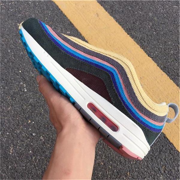 

Brand Shoes Best Authentic Sean Wotherspoon x 1/97 VF SW Mens Sports Trainers Lemon Corduroy Rainbow Sneakers Original