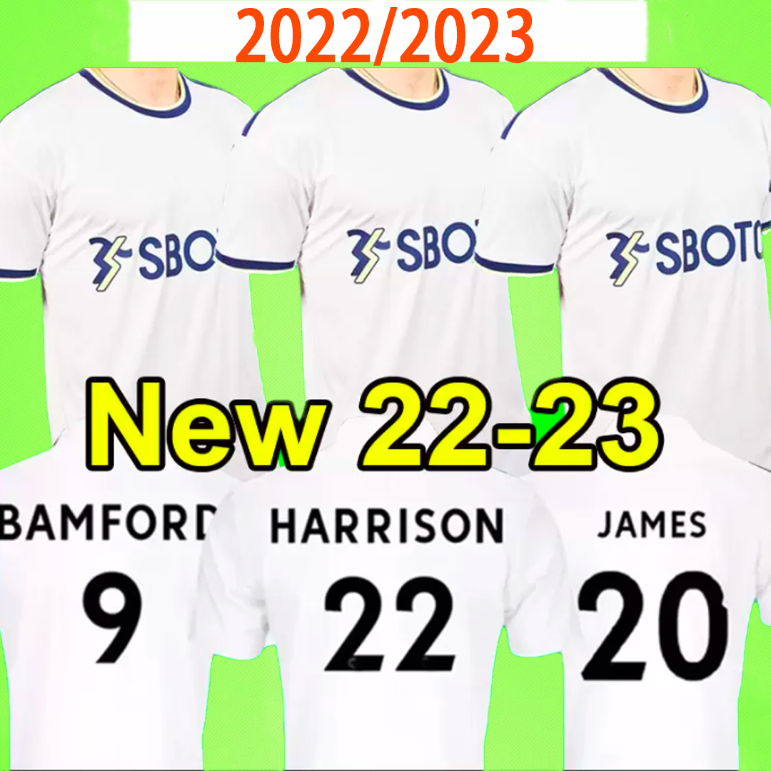 

23 BAMFORD Home away Soccer Jerseys RAPHINHA HARRISON 2022 2023 FIRPO DIEGO JAMES RODRIGO MESLIER Leeds Unitedes Men kids utd football shirt Uniforms top quality, 22/23