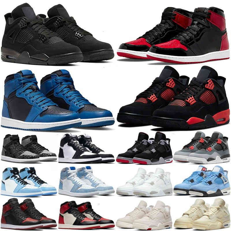 

Mens Shoes Bred 4 4s IV What The Cactus Jack Laser Wings Denim Blue Eminem Pale Citron Men Sports Sneakers 40-47