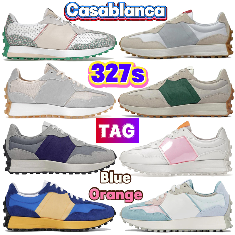 

Newest 327s Running Shoes Casablanca Turtle Dove Rain Cloud Violet Men Women Sneakers Nightwatch Green Paisley Pack Pastel Black Grey Gum Light Beige Gauff Trainers, #43- shoe box