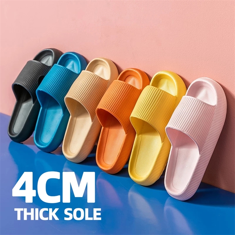 

Indoor Women SPA Slippers Summer Soft Lovers Plarform Beach Shoes Nonslip Home Bathroom Men Slides Flip Flops Sandals 220614, C green