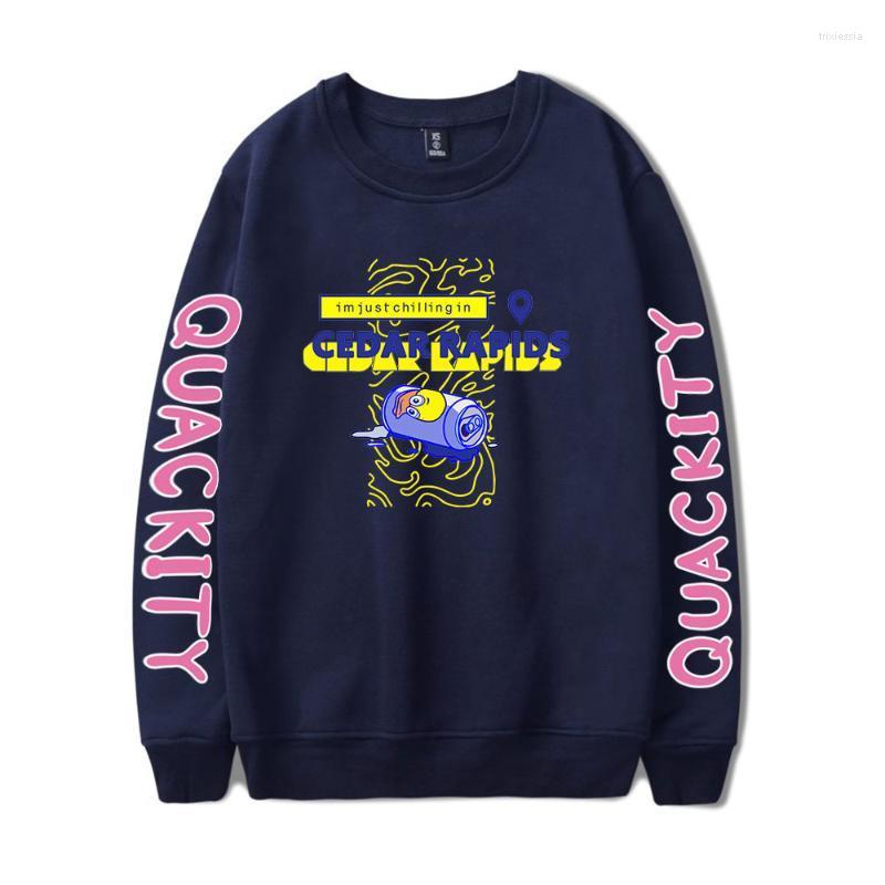 

Men's Hoodies & Sweatshirts Quackity Print Loose Tops Sweater Series Women/Men Clothes Turtleneck Youthful Street Sweatshirt Streetwear Trix, Black