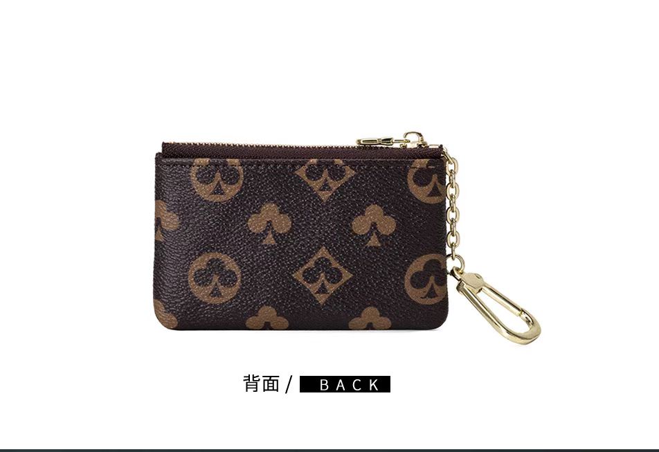 

2017NEW KEY POUCH bags handbag Damier canvas holds high quality famous classical women key holder coin small leer with gift box bag #88668, Multi