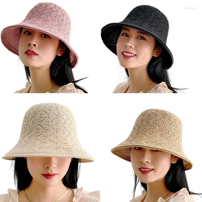 

Wide Brim Hats Stylish Hollow Sun Hat Fisherman All-match Protection Must Have Items For Summer Po Shooting M6CDWide, Black