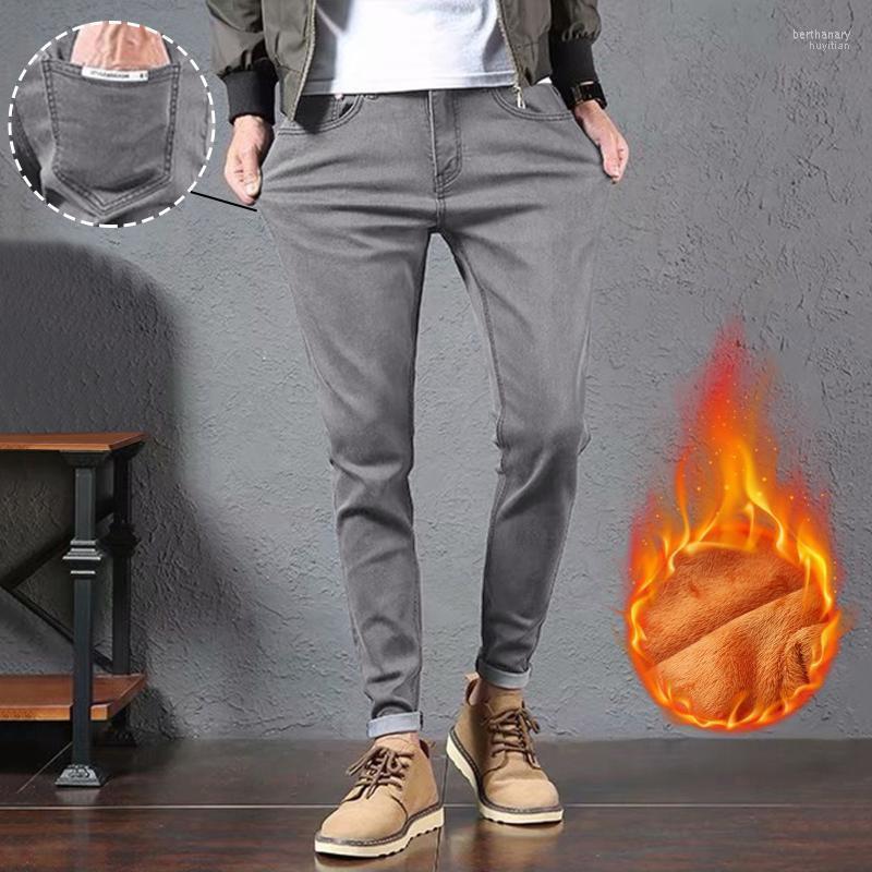 

Men's Jeans Mens Big And Tall Stretch Waist Slim Pants Leg Straight Fleece Men's BlackMen's Bert22, Black