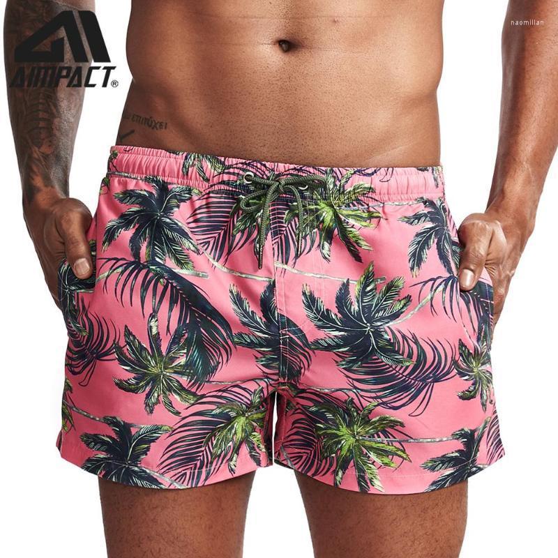 

Men' Shorts Fashion Men' Board Fast Dry Male Swim Trunks Tropical Print Casual Sport Surf Beachwear Hybird AM2214Men' Naom22, Pink