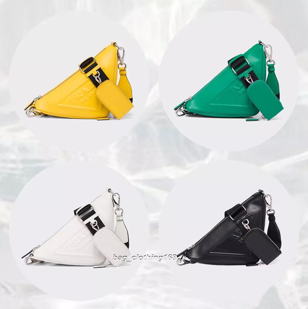 

Bags handbags Genuine Leather Removable pouch with zipper closure Triangle Backpacks Tote multi pochette designer shoulder bag, Extra shipping fee(not for sale)