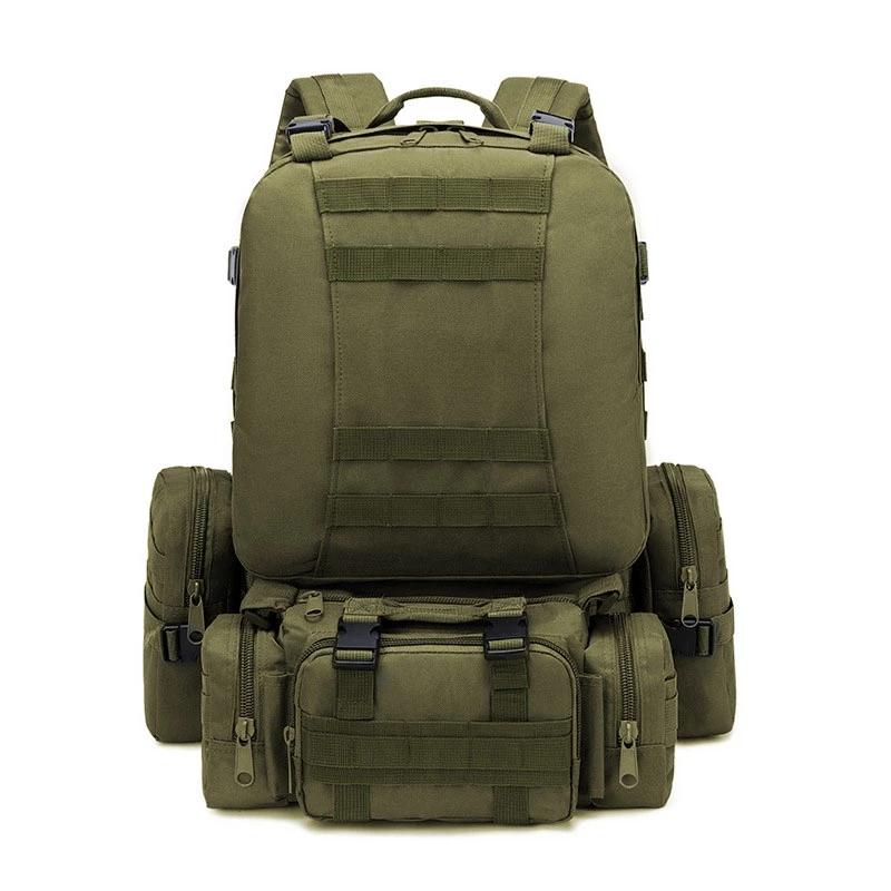 

Backpack Tactical Men's Military 4 In 1 Molle Sport Bag Waterproof Outdoor Hiking Camping Travel 3D RucksackBackpack, 06