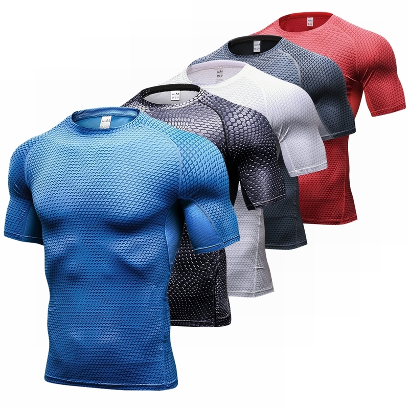 

Men Running T Shirt Outdoor Quick Dry Breathable Training Fitness Tshirt Short Sleeve Bodybuilding Gym Sport Shirts Jogging Tee 220615, Black