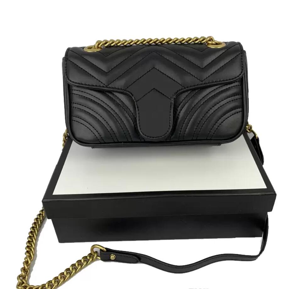 

designer bags handbag Classic 3 Size Cross body Real Genuine tote bag leather With Serial Number High Quality Women Fashion Marmont GGs, Other colors size