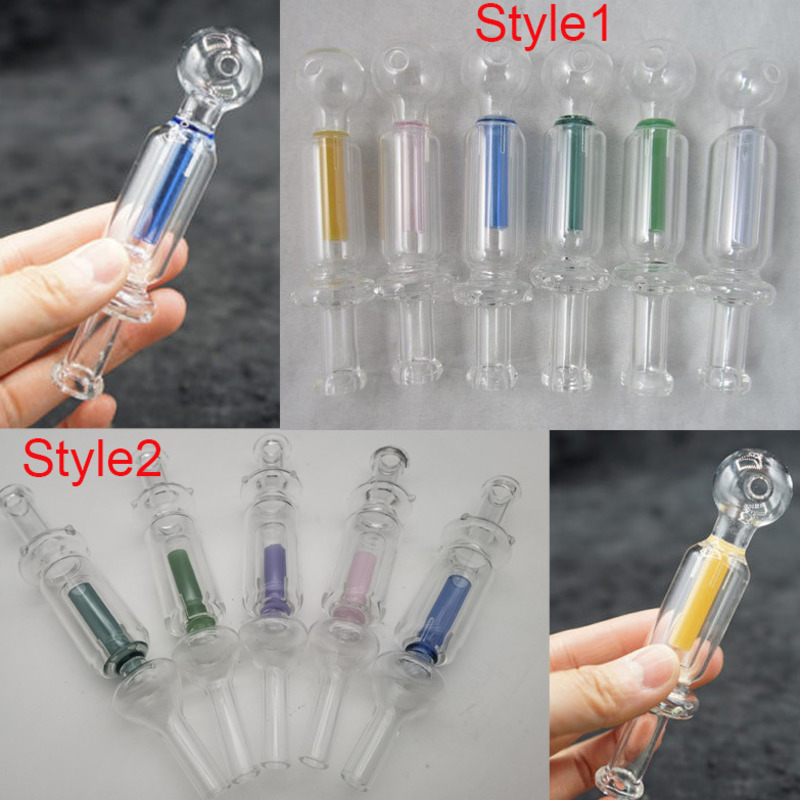 

Glass Nector Collector 5'' Oil burner pipe assorted colors Novelty pipes for smoking