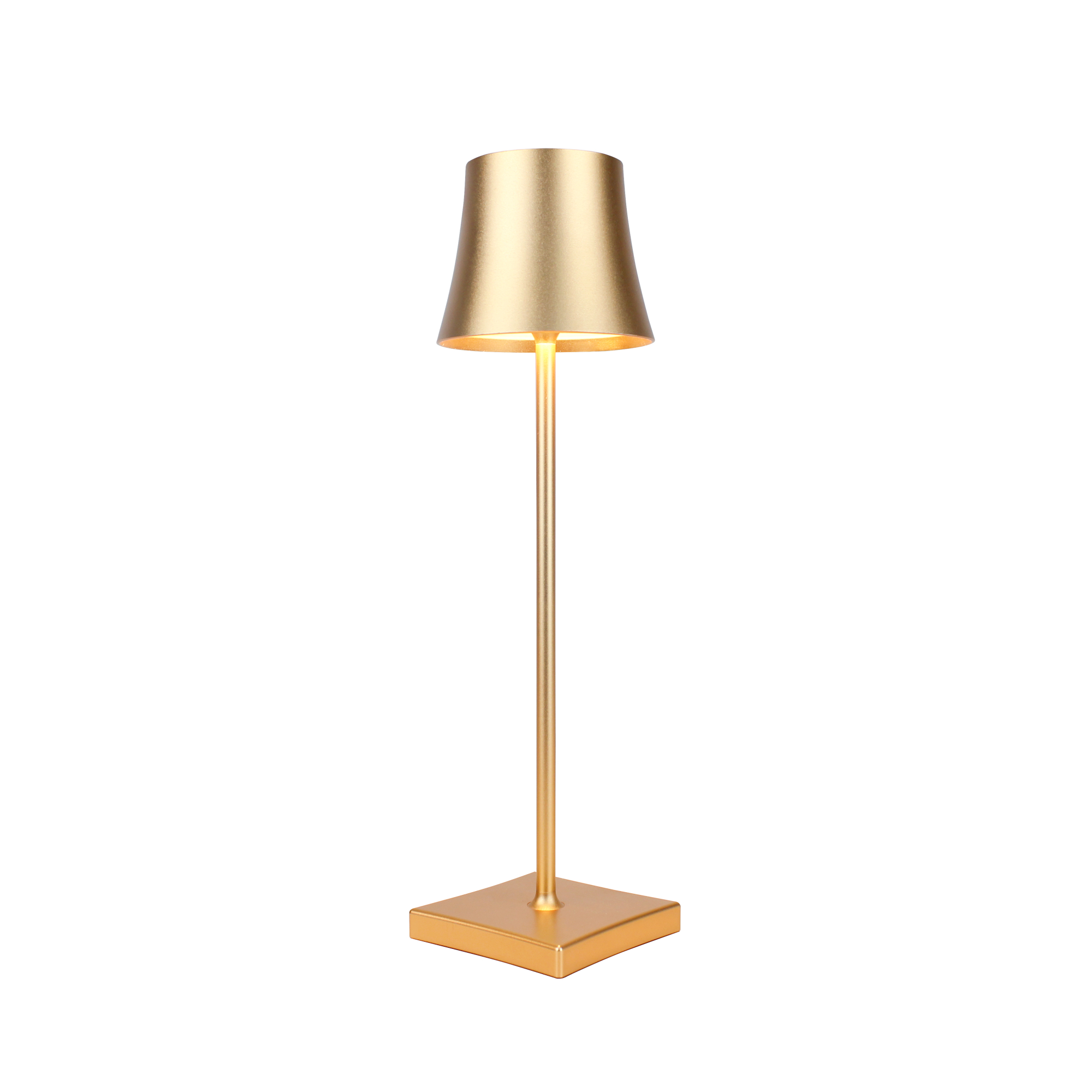 

MADCKDEDRT Cordless Table Lamps Battery Powered Aluminum Dimmable LED Light Source IP54 Dust and Water Resistant for Indoor and Outdoor Use gold