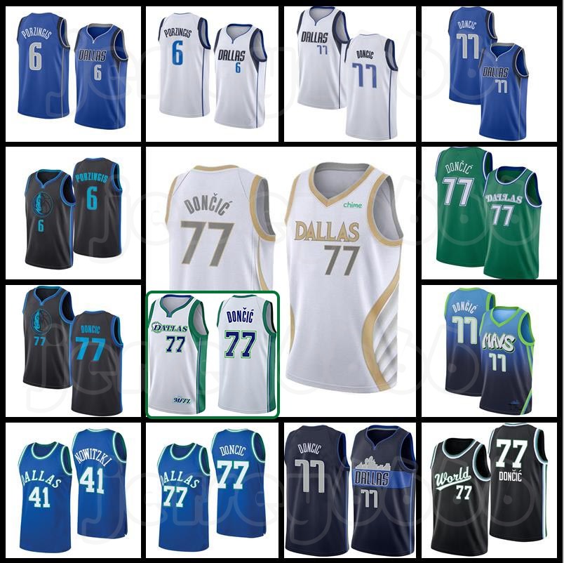 

Dallas''Mavericks''Jersey 77 Doncic Dirk 41 Nowitzki Luka Basketball Devin 1 Booker Deandre 22 Ayton Chris 3 Paul City Jerseys, Men jersey