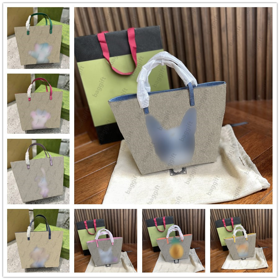 

410812 Girls Cute Tote Bags PM 21x20 Women Handbag children Trip Pockets Canvas Cartoon Printing Classic patterns Shoulder Crossbody Purses Daughter Small Totes, No bag;for balance fees