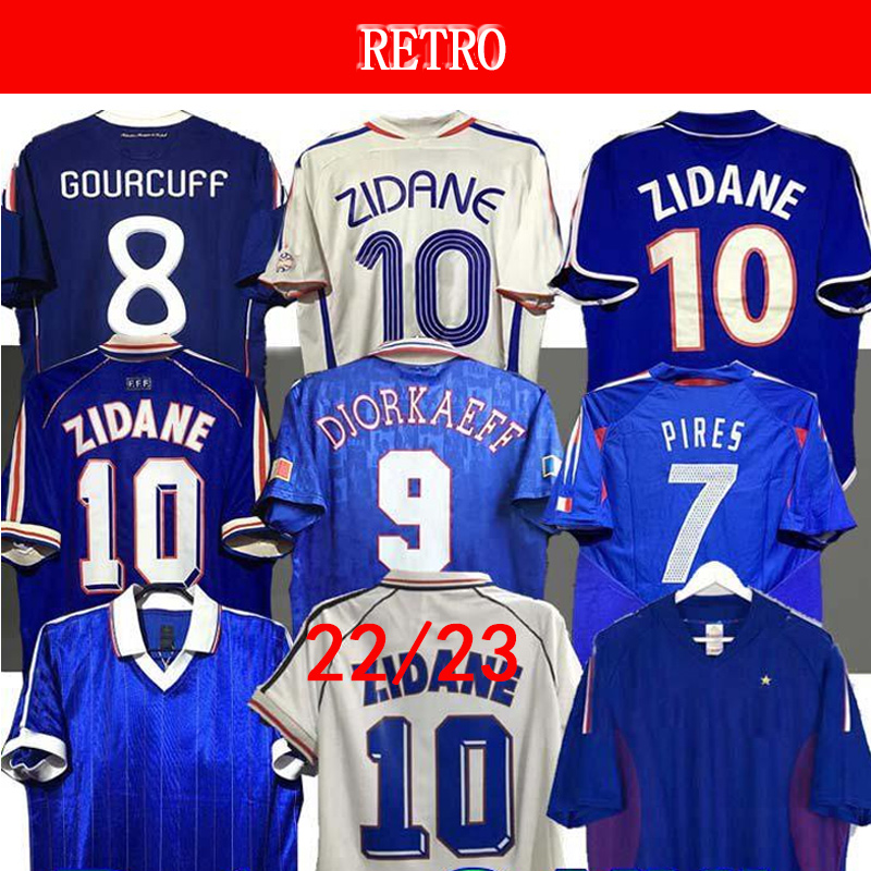 

1998 RETRO 2002 ZIDANE HENRY soccer jerseys 1996 2004 Platini Football 1984 shirt Trezeguet 1982 France 2006 Deschamps Petit 2000 Pires Maillot de footbal Djorkaeff, 1982 home