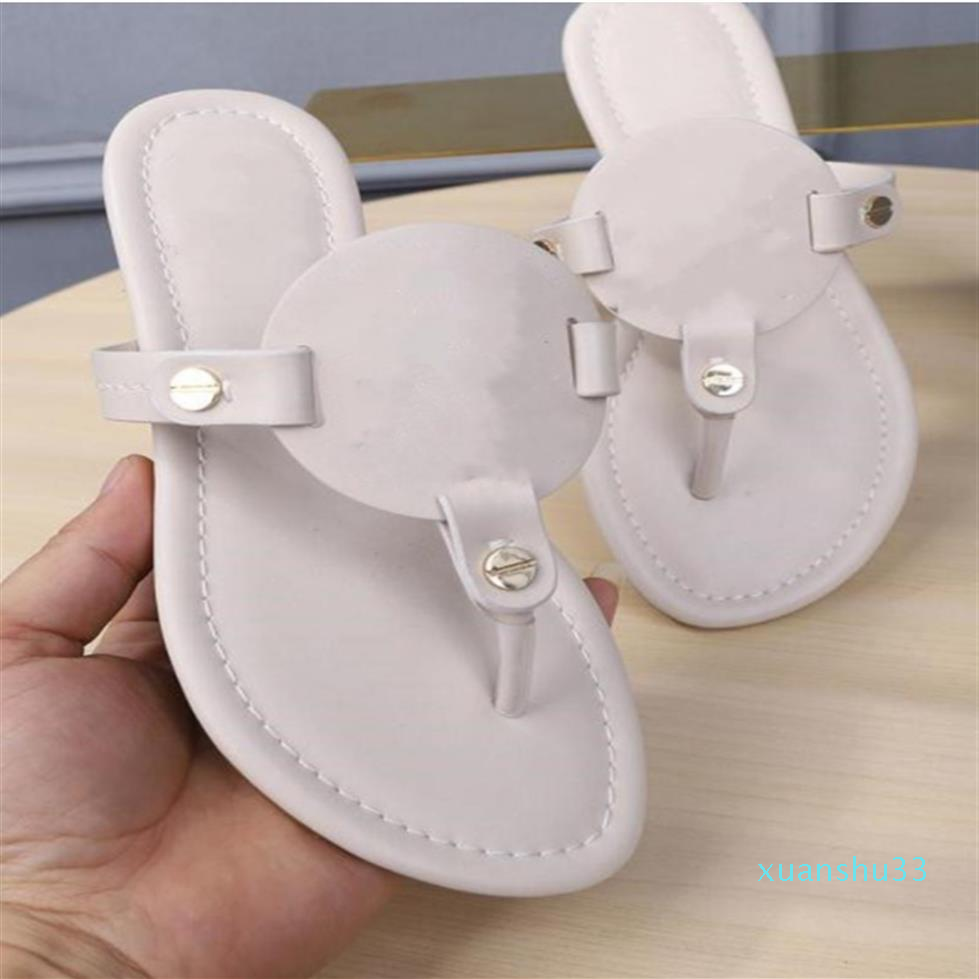 Tongs classiques de haute qualité intérieurs pantoufles de luxe pour enfants pantoufles à chaussures plates Summer ladies pantoufles Ladie Tory S