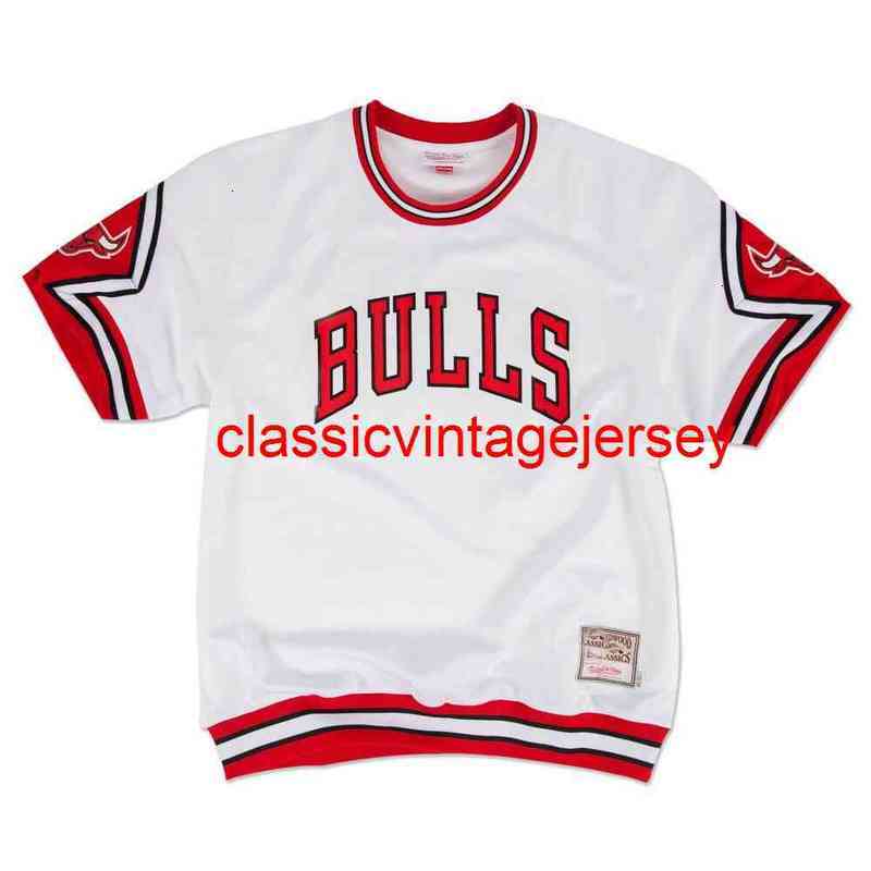 

Men Women Youth Mitchell Ness 1987-88 WHITE Shooting Jersey Embroidery Custom Any Name Number -5XL 6XL, #23 michael