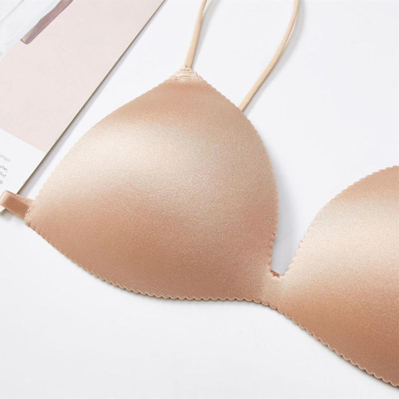 

Camisoles & Tanks Womens Seamless Bra Wireless Comfort Bras Unlined Triangle Sports Ultra Light Soft Stretch Spaghetti Strap Tops For WomenC, Black