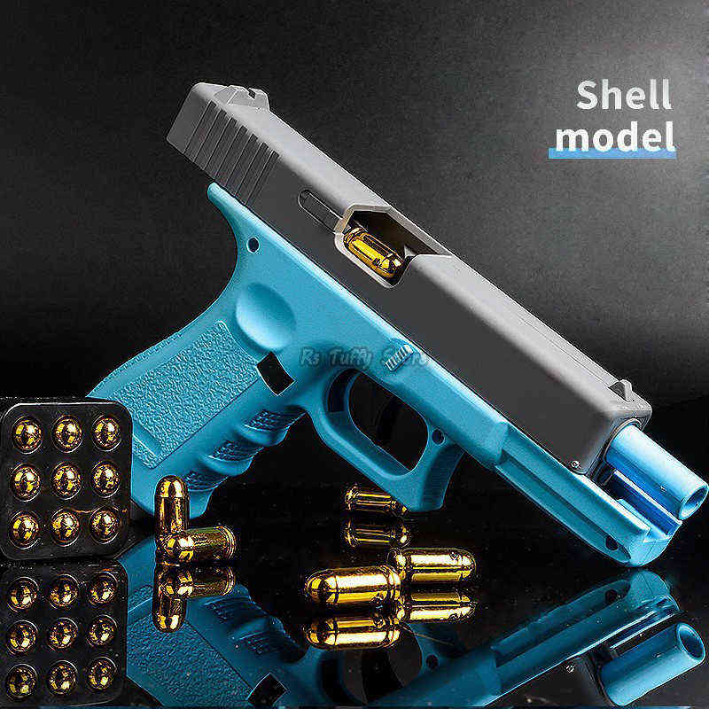 

Shell Throwing Pistol Plastic Soft Bullet Toy Gun Airsoft Manual Ejection Burst Launcher Model Kids Boys Adult Gift Outdoor Game