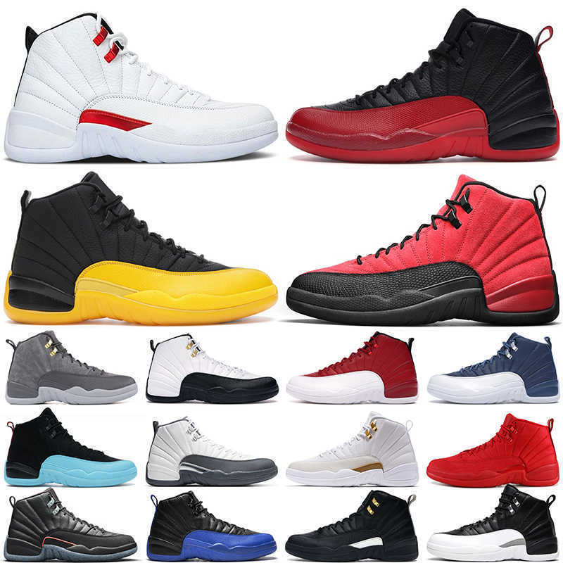 men basketball shoes jumpman 12s 12 Twist Reverse Flu Game Royal Utility Dark Concord University Gold Indigo Grey Taxi mens trainers sport sneake