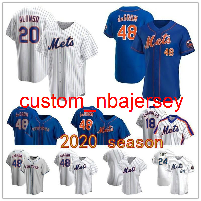 

New 2020 york Met Jersey Pete Alonso Jeff McNeil Marcus Stroman Amed Rosario Robinson Cano Jacob deGrom Conforto Wilson men youth women 06, Men s-4xl