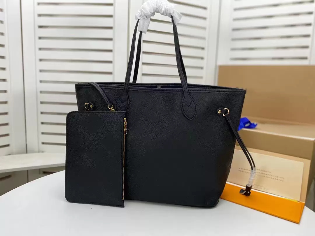 

Top Quality Designers Leather Bags womens Handbags high qulity crossbody lady Shoulder Bag shopping tote coin purse 2 pcs/set M45685, Black letter