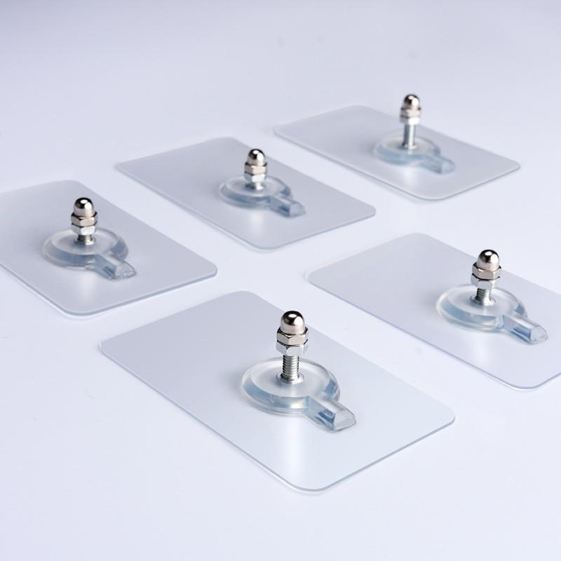 

Hooks & Rails 4Pcs/Set Cross Stitch Wall Painting Hole Hook Self Adhesive Nail Multi-use Non-Trace Po Frame Hanging