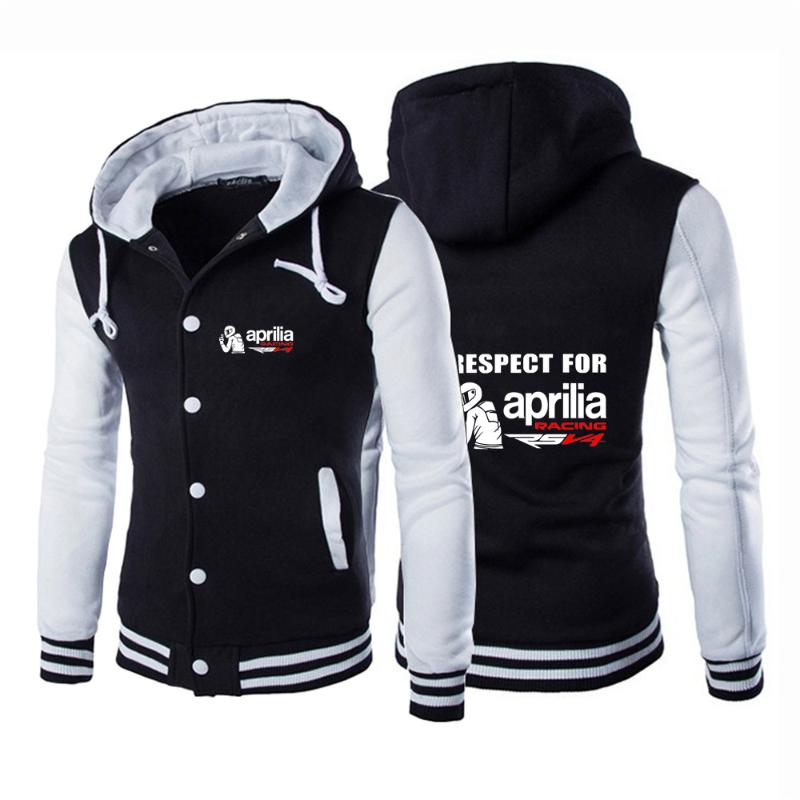 

Men' Hoodies & Sweatshirts 2022 Respect For Aprilia Racing RSV4 Printing Casual Baseball Uniform Single-Breasted Jacket Coats