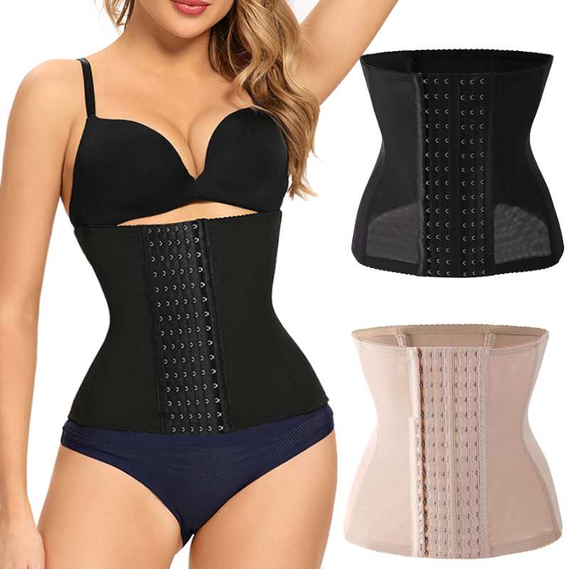 

Women' Shapers Corset Body Shaper Bustiers Slimming Belt Tummy Shapewear Women' Binders And Fajas Colombianas Waist Trainer CorsetWome, Black