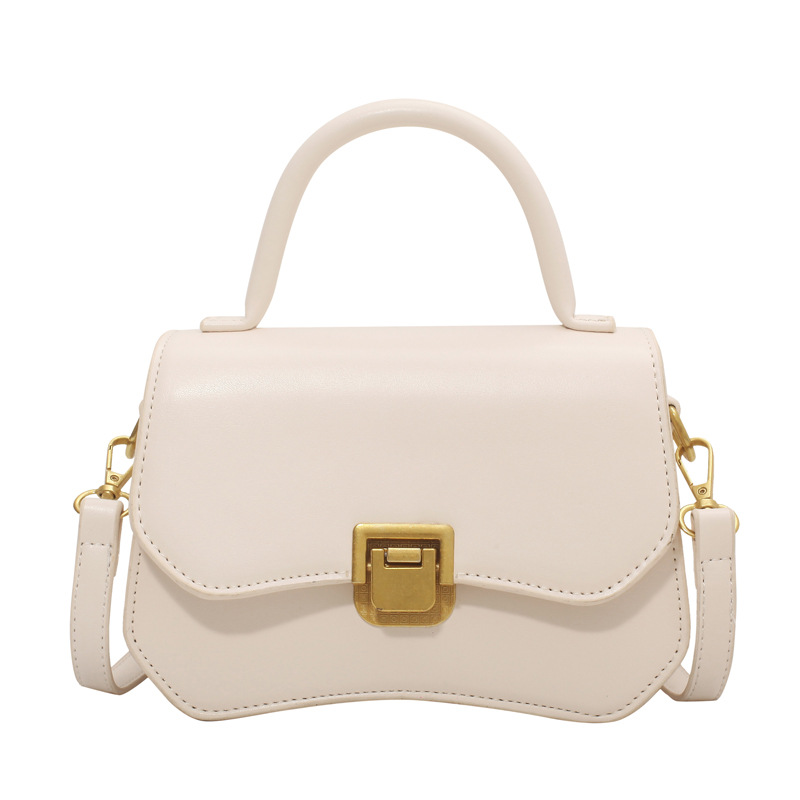 

Fashion all-match one-shoulder messenger bag Diana bag texture Western style handbag 2022 new bags women, White