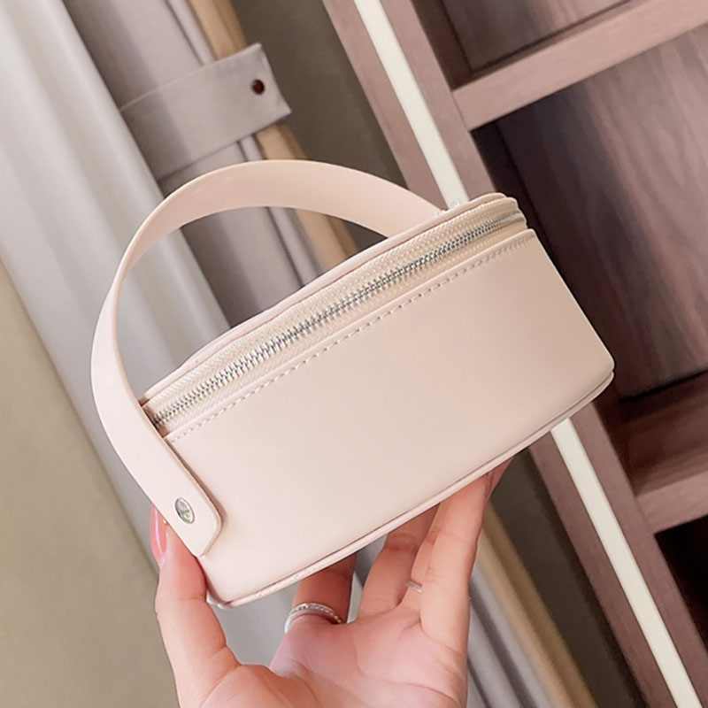 

Luxury Designer Cosmetic Bag With Mirror Tote Handbag Fashion Women Case High Quality Leather Wallet Barrel-shaped Storage Pack Handbags, Increase freight