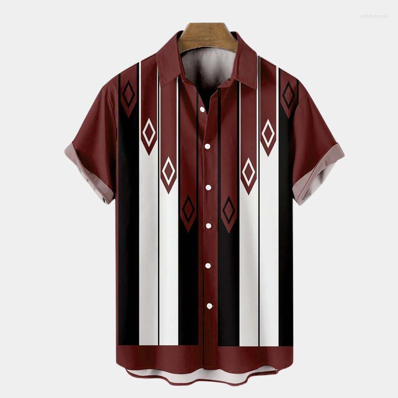 

Men' Casual Shirts Mens Short Sleeve Shirt Male Summer Hawaii Loose Print Turn Down Collar Opaque White MenMen' Eldd22, Khaki