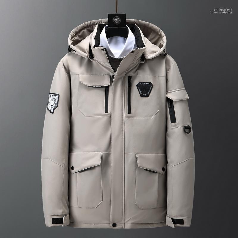 

Autumn And Winter Men Plus Size Padded Down Jackets Warm Thickening Couple Cold-proof Clothing Casual Fashion Jacket1 Phin22, Beige