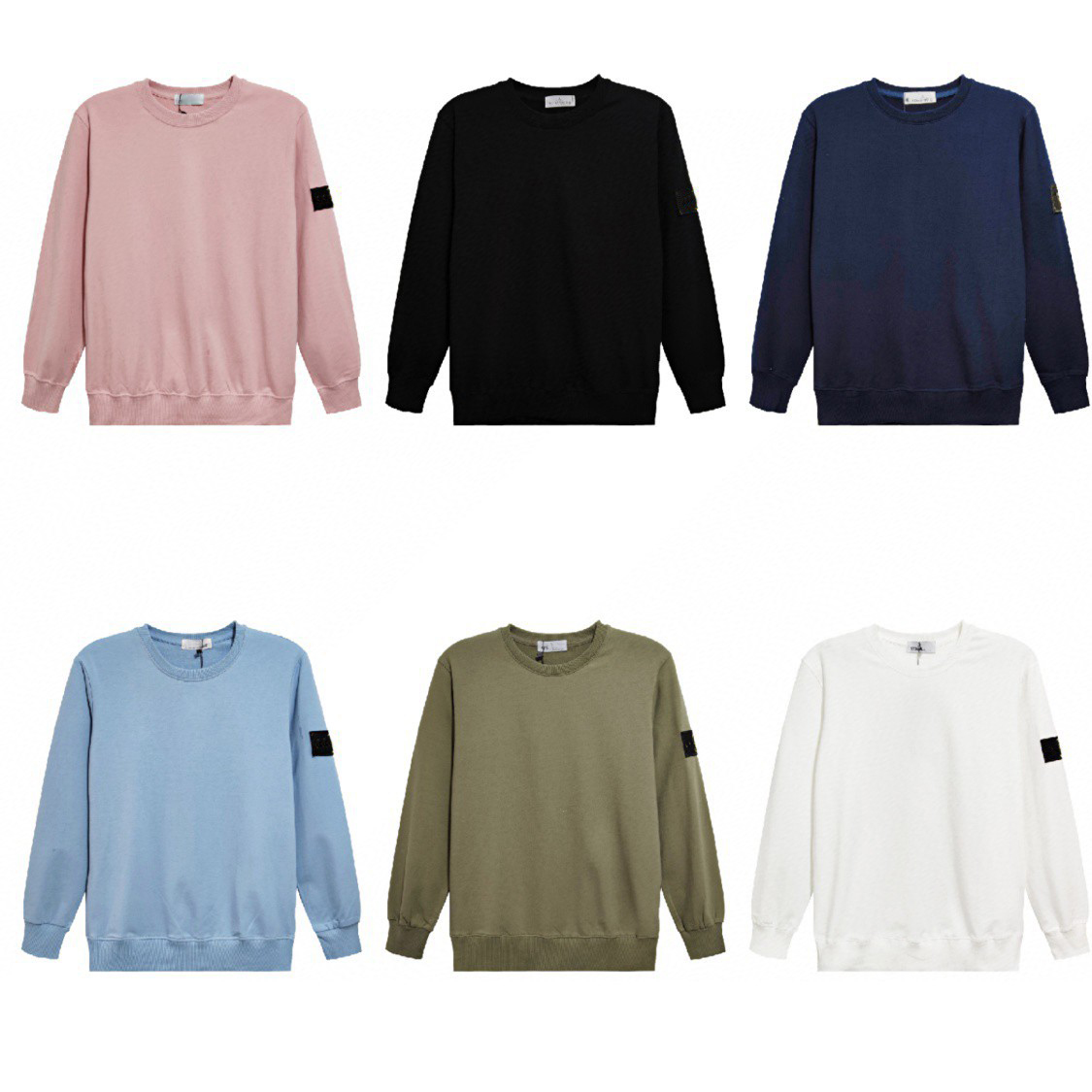 

Mens Designer Jumper Hoodies for Women Men Outfits Sweater Round Neck Couple Pullover Embroidered Armbands Spring Autumn Casual Coat, White