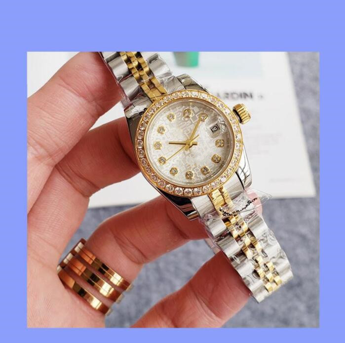 8 Style High quality Women Lady Automatic Diamonds Sapphire Crystal Mechanical Stainless Steel Luxury Rose Gold Pink 36mm 26mm Watch Wristwatch