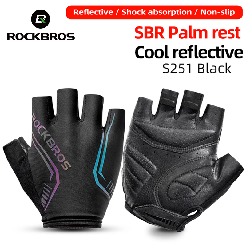 

ROCKBROS Cycling gloves Men Women Half Finger Gloves Breathable Sports MTB Bike Bicycle 220812