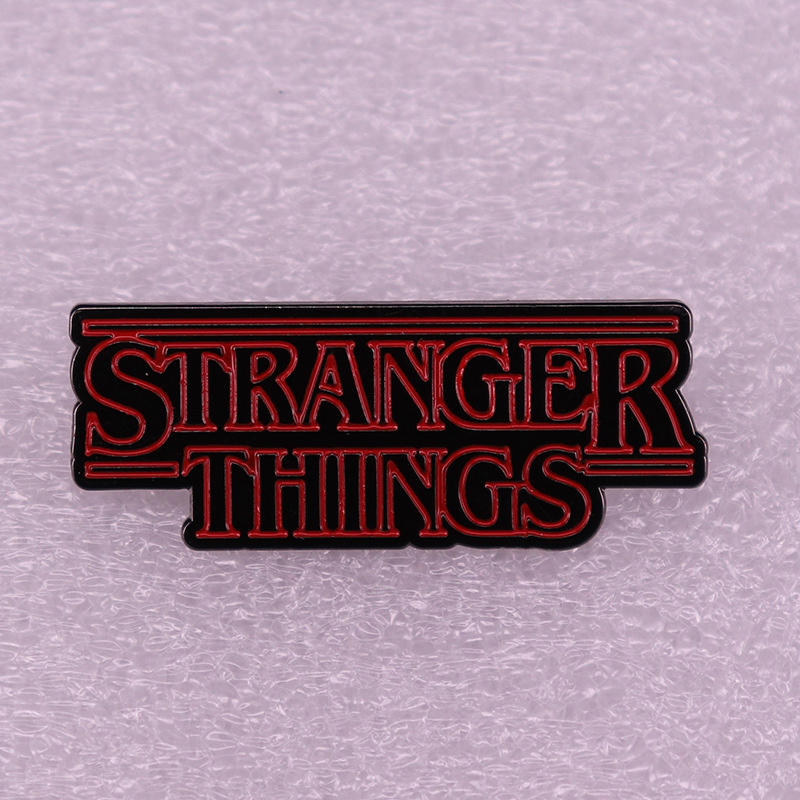 

Strange Things Poster inspired brooch of thriller American drama "strange stories", As picture