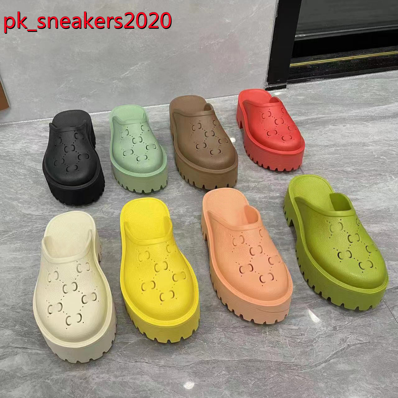 

Designer Women's Sandals Brand gg Slippers Soft Fashion Sliders Design Ladies Hollow Thick Sole Material Sexy Cute Sunshine Beach Women, Customize