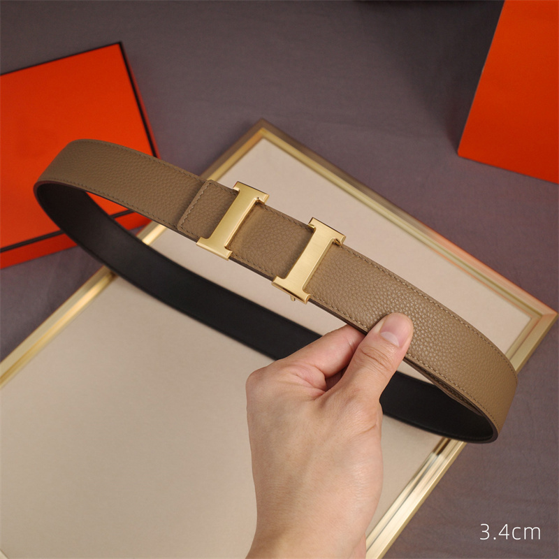 

Men Designers Belts Fashion Womens Luxurys Designer Belt Letter Golden Buckle Genuine Leather High Quality Mens Belts Waistband Width 3.4cm, As pics