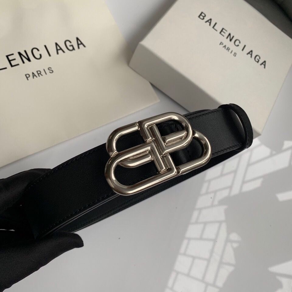

New hot selling BB family women's belt men's double B versatile Jeans Belt aristocratic family anti rust belt, Black