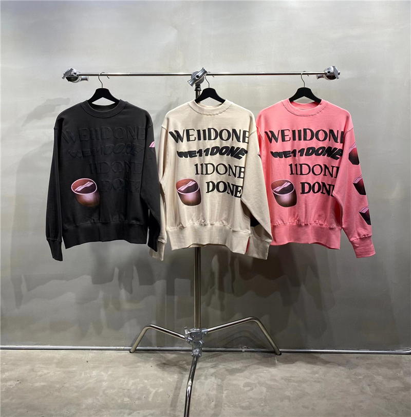 

Puff Print Sweatshirts Men Woman 1 High Quality Oversized Crewneck Hooded