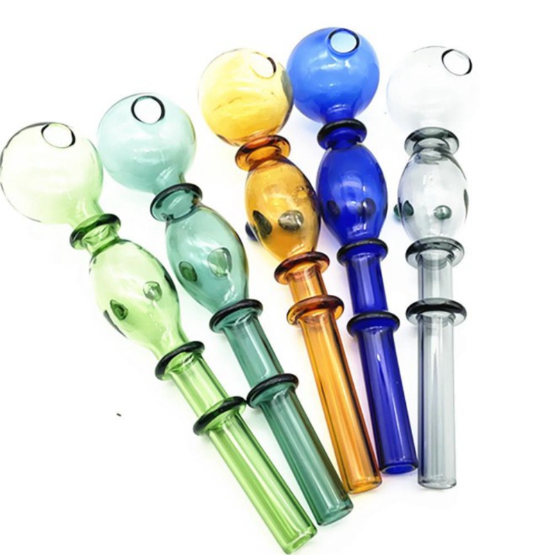 

14cm glass pipes dab straw pyrex bubbler Oil Burner pipe tube for hookahs rigs water bong