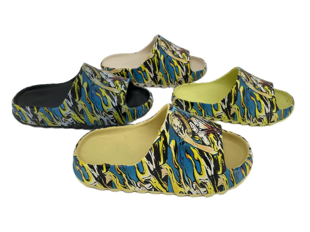 

Slippers Summer Home Indoor Casual Shoes EVA Bathroom Non-Slip Sandals Outdoor Comfortable Men's SlippersSlippers, Beige