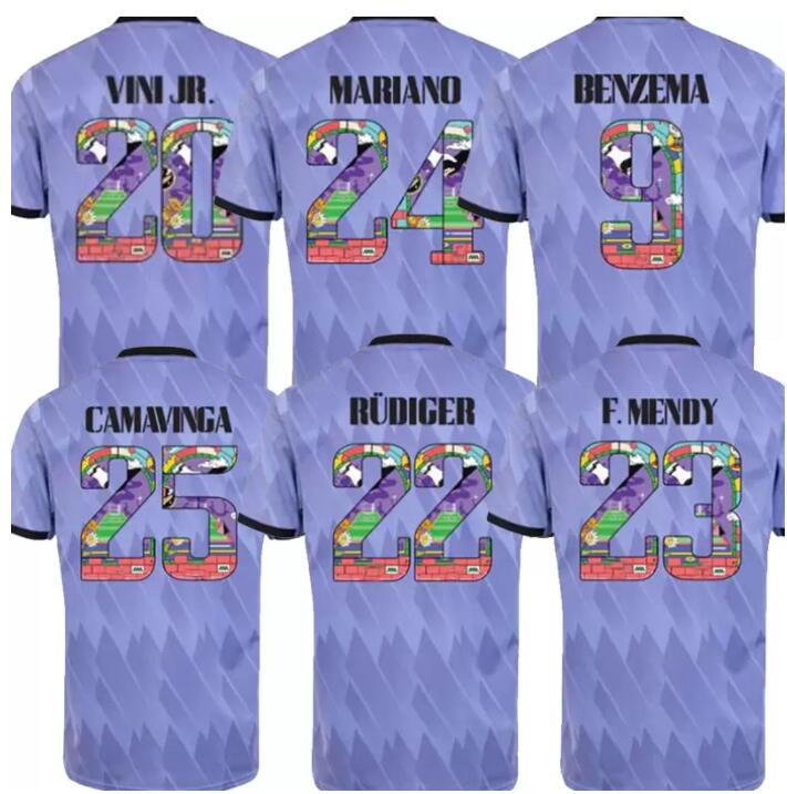 

21 22 23 BENZEMA Finals Real Madrids soccer jersey 2023 football shirt CAMAVINGA ALABA MODRIC Rudiger Valverde camiseta men kids 2022 uniforms VINI JR TCHOUAMENI, Home lfp