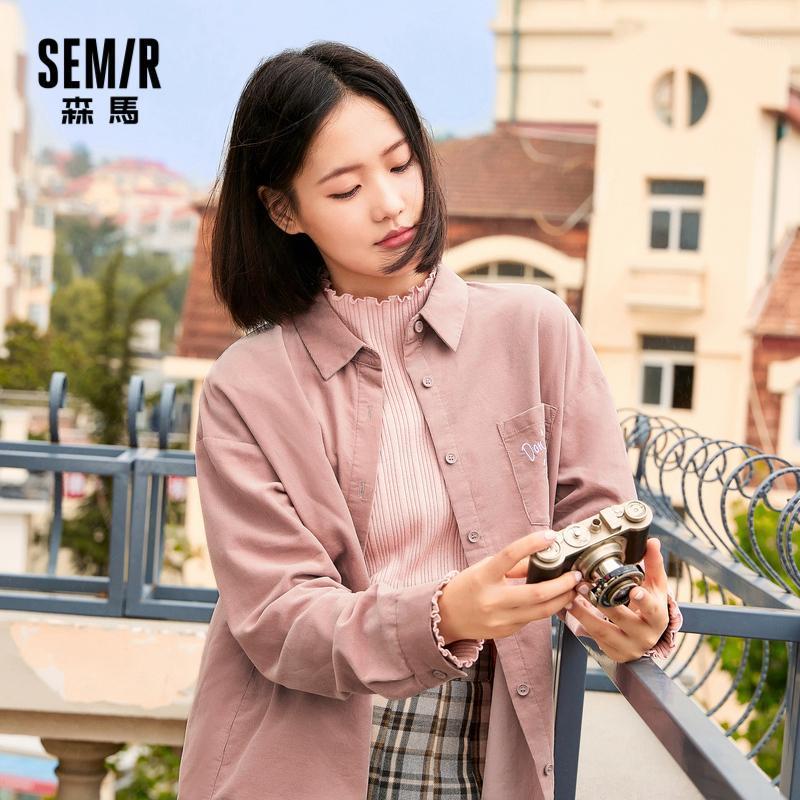 

Shirt Blouse Women Autumn Long Sleeve Loose White 2022 Hong Kong Style Corduroy Tops Women's Blouses & Shirts