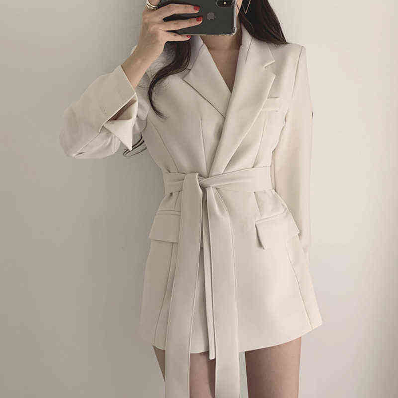 

Autumn Korean Vintage Womens Suit Office Lady Female High Street Slim All Match Elegant Blazers Jacket Women Long Sleeve Outfit J220813, Picture color