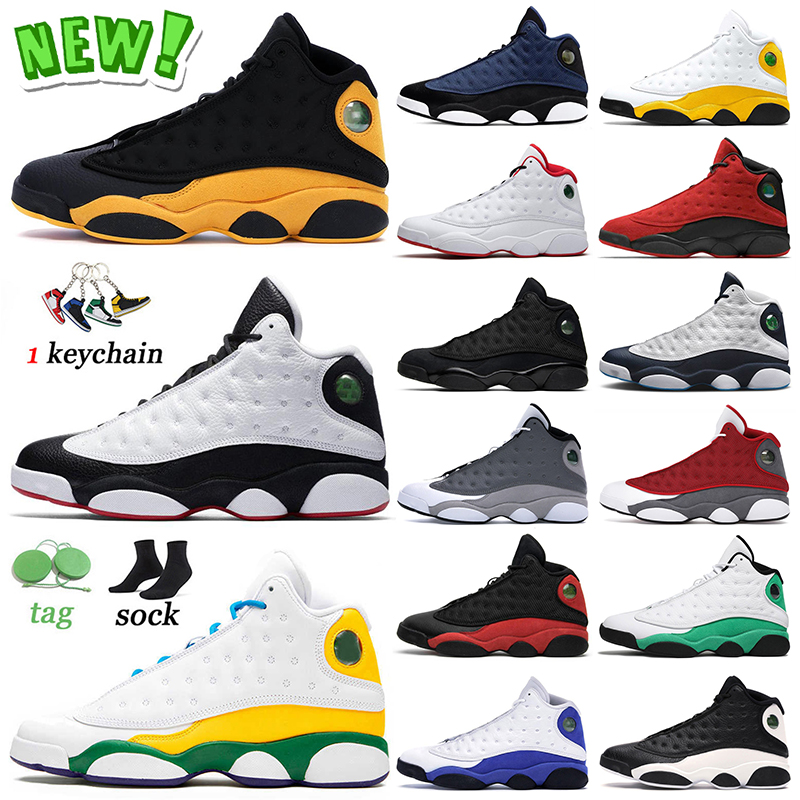 

New Jumpman 13s High Basketball Shoes Mens Women Melo Class Off 2002 He Got Game Playground Brave Blue Reverse Bred Obsidian Lucky Green Sports Sneakers Trainers 36-47, D7 hyper royal 40-47