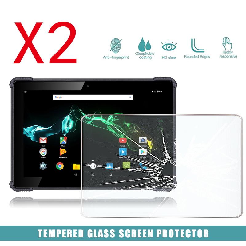 

Tablet PC Screen Protectors 2Pcs Tempered Glass Protector Cover For Archos 101 Saphir HD Eye Protection Anti-Fingerprint FilmTablet